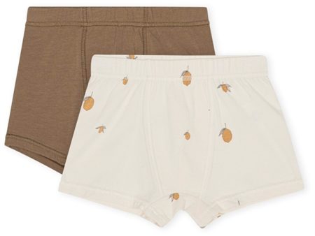 Konges Sløjd Basic Boxershorts 2-pakning Lemon Shitake For Cheap