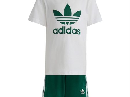 adidas Originals Dark Green Shorts Tee Sett Supply