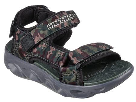 Skechers S-Lights Hypno-Splash Sneakers Sun Breaks Black Olive on Sale