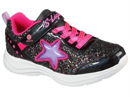 Skechers Glimmer Knicks Sneakers Starlet Shine Black Hot Pink Supply