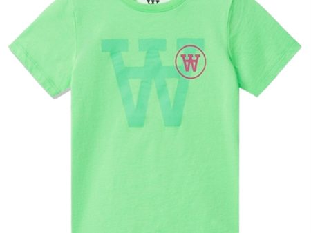 Wood Wood Pale Green Ola Tonal Logo T-shirt Hot on Sale