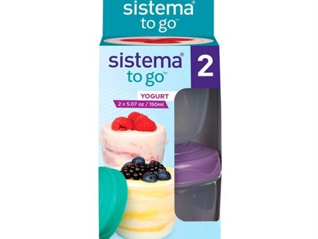 Sistema To-Go Yoghurtbøtte 2-Pakning Minty Teal   Misty Purple Online