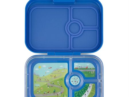 Yumbox Panino 4 Rum Lunchbox True Blue Bike Race For Cheap