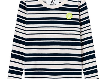 Wood Wood Off White Navy Stripes Kim Genser Hot on Sale