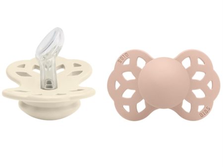 Bibs Infinity Silikon Smokk 2-pack Ivory Blush For Discount