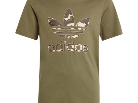 adidas Originals Olive T-Shirt For Discount