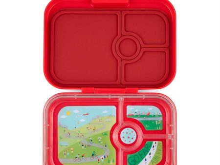 Yumbox Panino 4 Rum Lunchbox Wow Red For Cheap