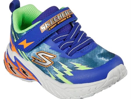 Skechers Lights Storm 2.0 Sneakers Blue Lime Fashion