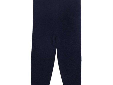 HOLMM Navy Bailey Cashmere Strikk Leggings Cheap