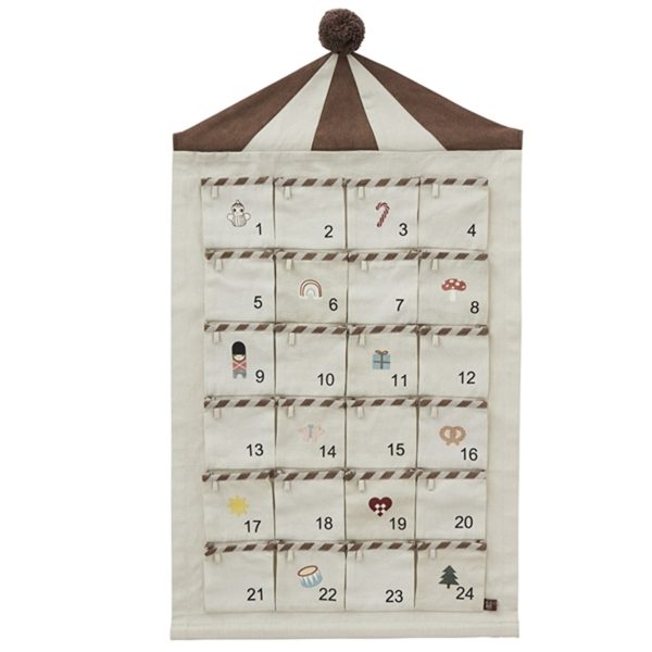 OYOY Julekalender Sirkus Beige Brun Online Sale