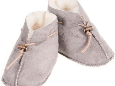 Alwero Baby Slippers Emo Velours Light Grey Cheap