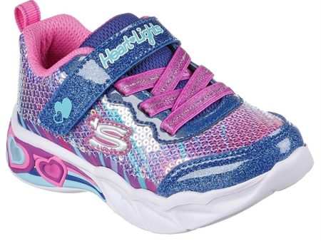 Skechers S-Lights Heart Lights Sneakers Lets Shine Navy Multicolor Supply