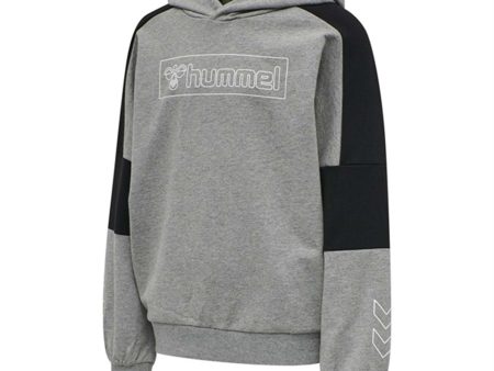 Hummel Medium Melange Boxline Hettegenser For Cheap