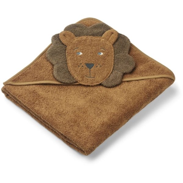 Liewood Albert Hooded Towel Lion golden caramel mix Sale