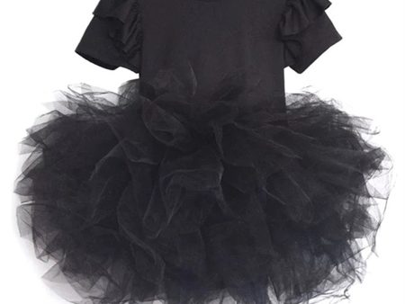 Dolly by Le Petit Timeless Short Sleeve Tutu Kjole Sort Discount