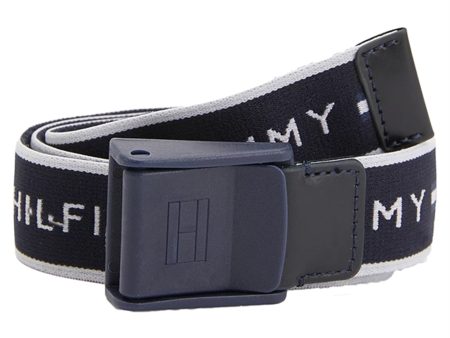 Tommy Hilfiger Webbing Belte Space Blue For Cheap