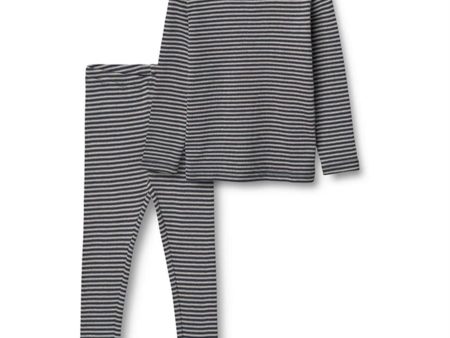 Wheat Navy Stripe Mads Pyjamas Cheap