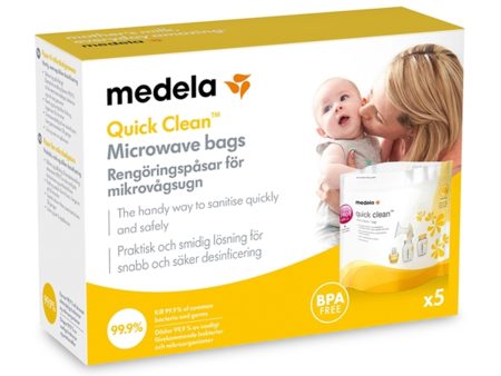 medela Quick Clean Poser for Mikrobølgeovn, 5 stk. For Cheap