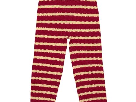 Konges Sløjd Jolly Stripe Cane Strikk Ull Leggings Hot on Sale