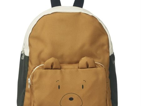 Liewood Allan Backpack Mr Bear Golden Caramel Multi Mix For Sale