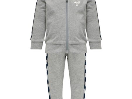 Hummel Grey Melange Bille Tracksuit Online Hot Sale