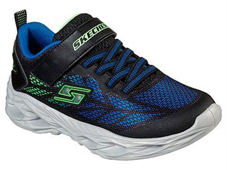 Skechers S-Lights Vortex Flash Black Blue Lime Fashion