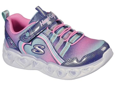 Skechers S-Lights Heart Lights Sneakers Rainbow Lux Navy Multi Fashion