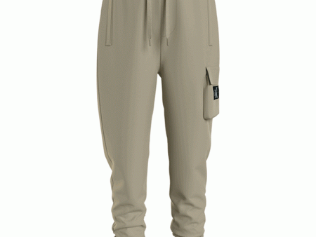 Calvin Klein Badge Cargo Sweatpants Wheat Fields Supply