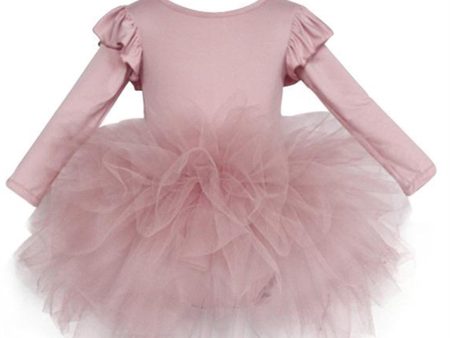 Dolly by Le Petit Tom Timeless Long Sleeve Tutu Kjole Pink Sale