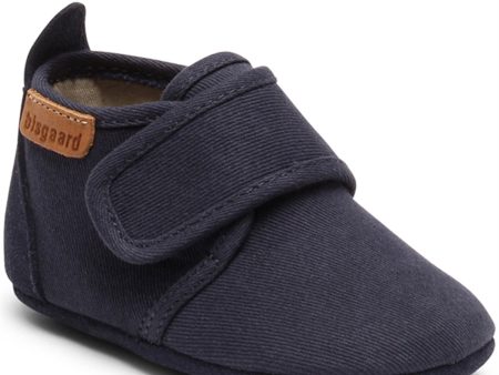 Bisgaard Baby Bomuld Tøfler Dark Blue Online