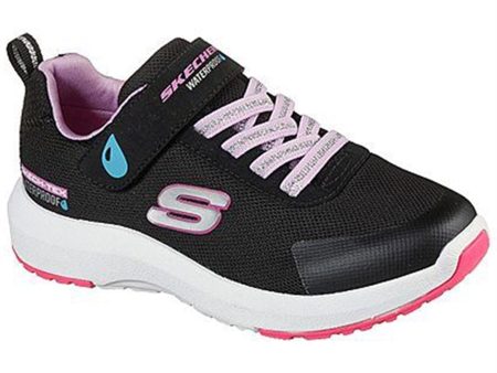 Skechers Girls Dynamic Tread Misty Magic Waterproof Black Lavender For Discount