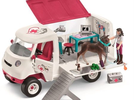 Schleich Horse Club Mobile Vet With Hanoverian Foal Online now