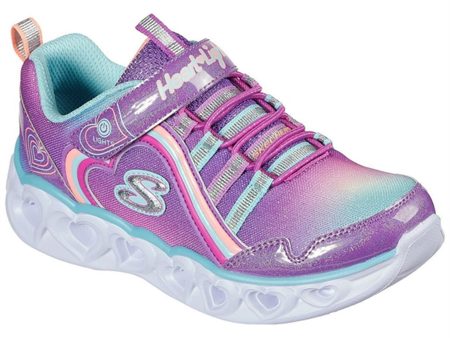 Skechers S-Lights Heart Lights Sneakers Rainbow Lux Purple Multi For Sale